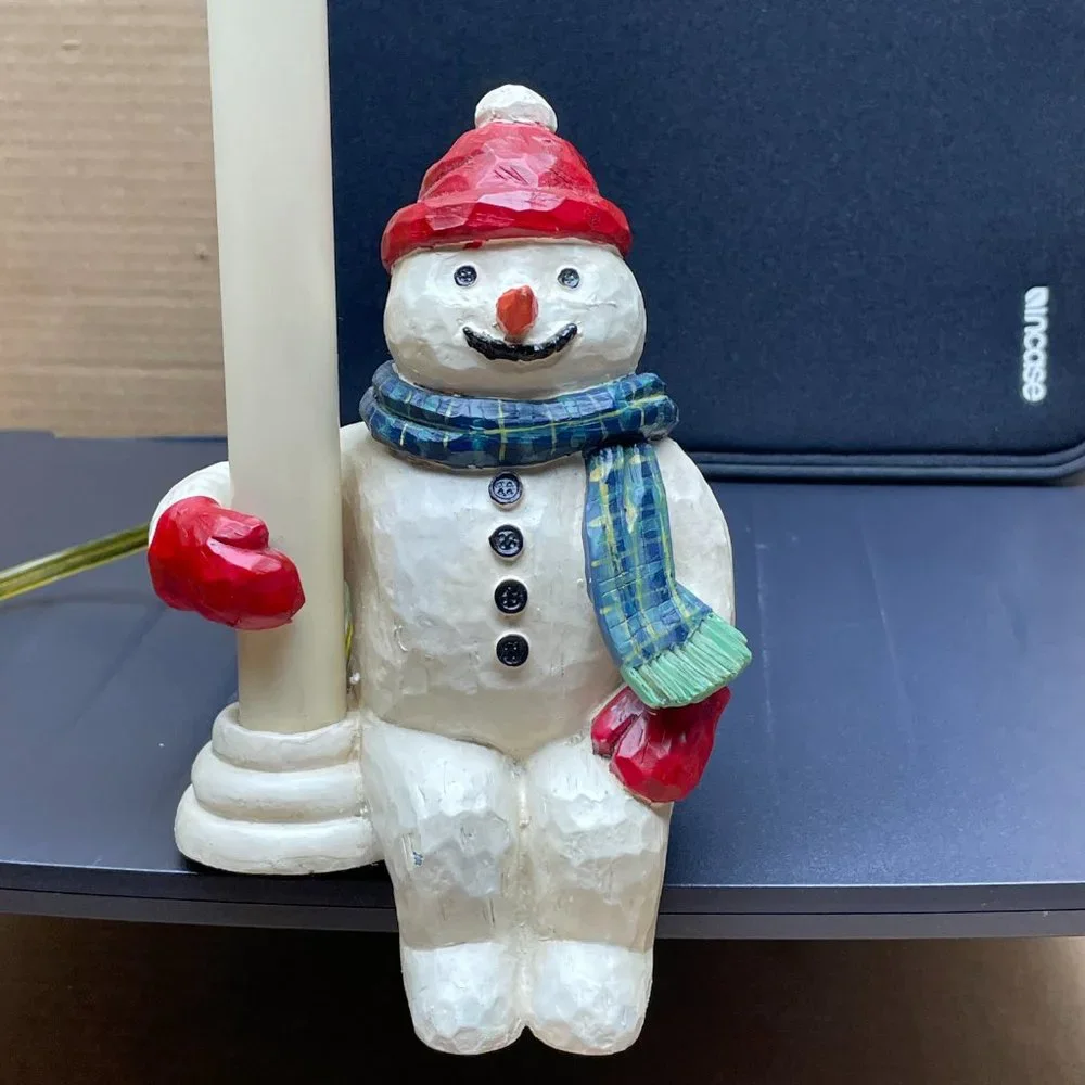 EUC Cresswell Lighting Snowman Welcome Light, Incl Box, 9 1/4